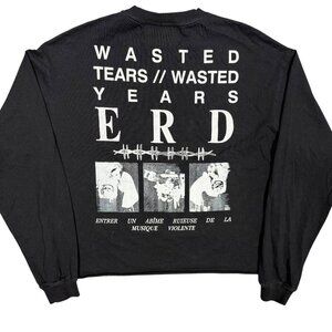 ENFANTS RICHES DEPRIMES Wasted Tears / Years Black Long Sleeve SS2017 ERD Medium